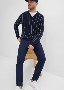 Pantalon fuselé extensible à taille élastiquée, regular