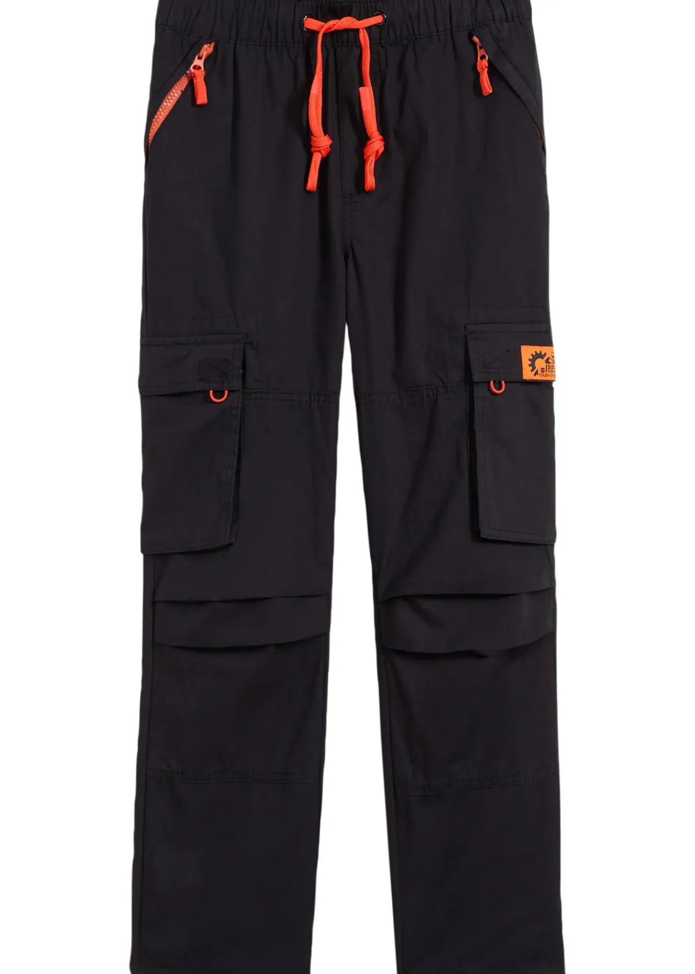 Pantalon garçon à taille élastiquée et poches cargo, Regular Fit