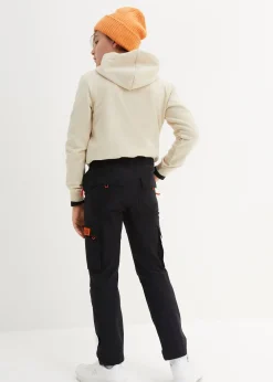 Pantalon garçon à taille élastiquée et poches cargo, Regular Fit