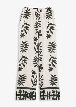 Pantalon imprimé en viscose fluide