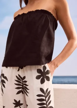 Pantalon imprimé en viscose fluide