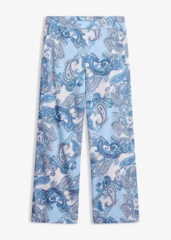 Pantalon imprimé en viscose fluide