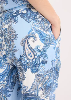 Pantalon imprimé en viscose fluide