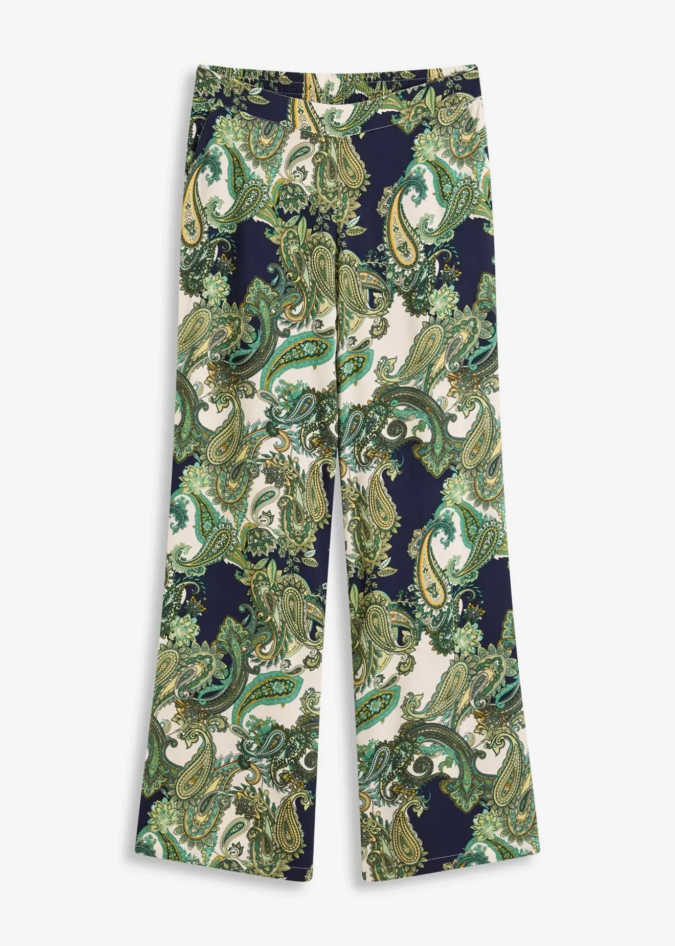 Pantalon imprimé en viscose fluide