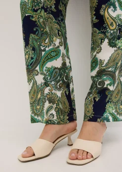 Pantalon imprimé en viscose fluide