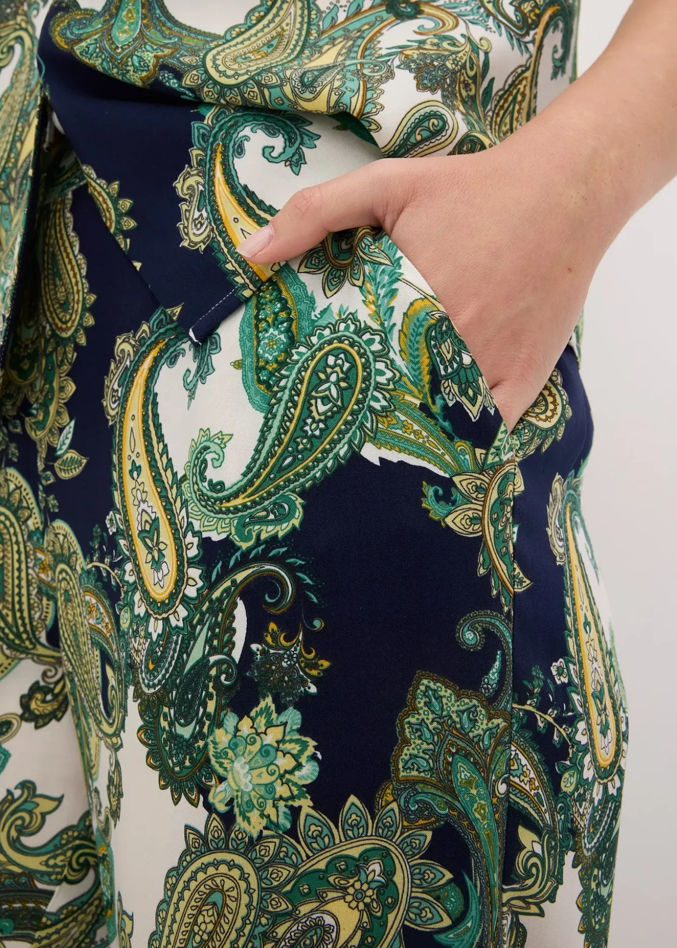 Pantalon imprimé en viscose fluide