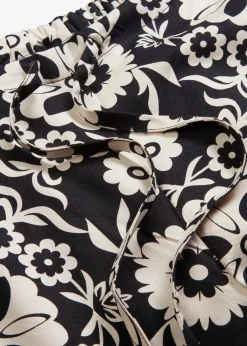 Pantalon imprimé, taille élastiquée