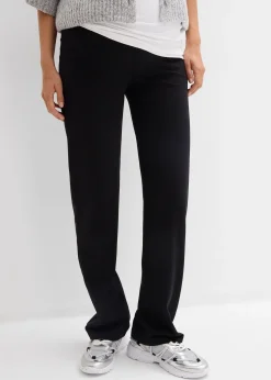 Pantalon jersey de grossesse 2en1 avec ceinture rabattable