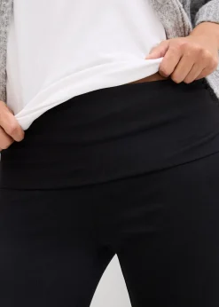 Pantalon jersey de grossesse 2en1 avec ceinture rabattable