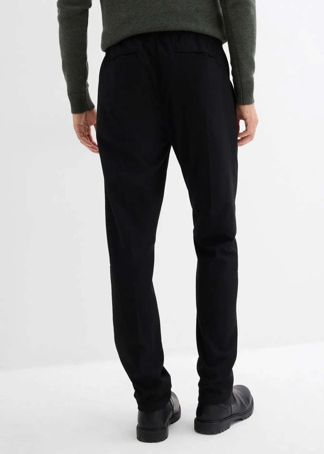 Pantalon jogger aspect laine, regular