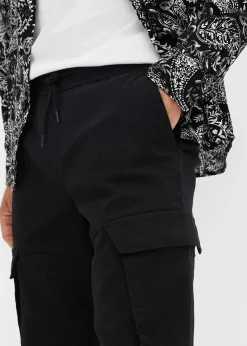 Pantalon jogger cargo droit, Regular