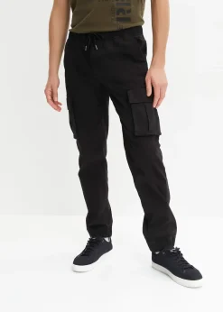 Pantalon jogger cargo droit, regular