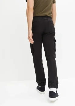 Pantalon jogger cargo droit, regular