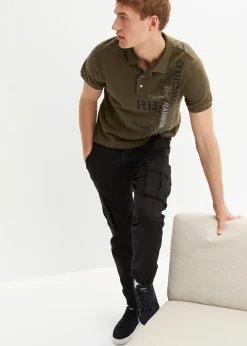 Pantalon jogger cargo droit, regular