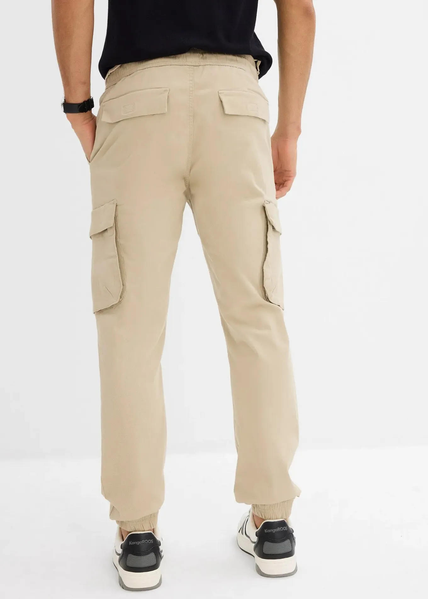 Pantalon jogger cargo droit, Regular