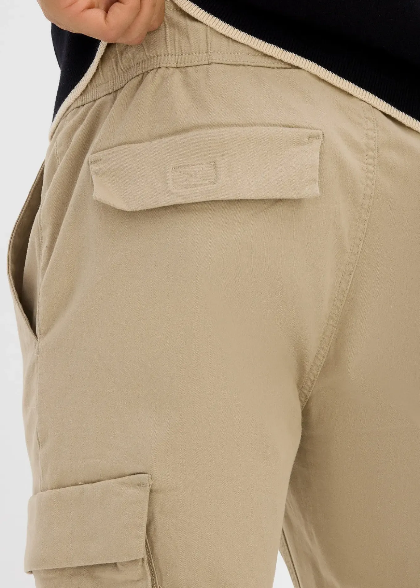 Pantalon jogger cargo droit, Regular