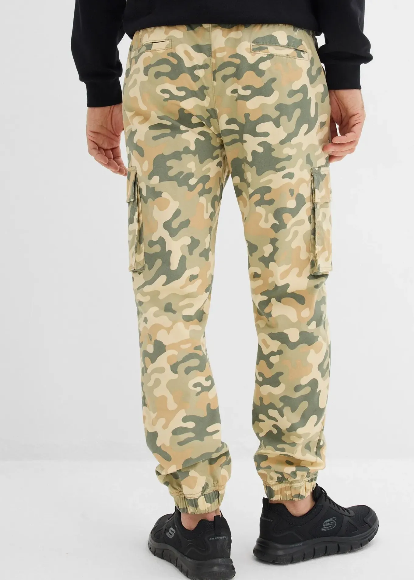 Pantalon jogger cargo droit, regular