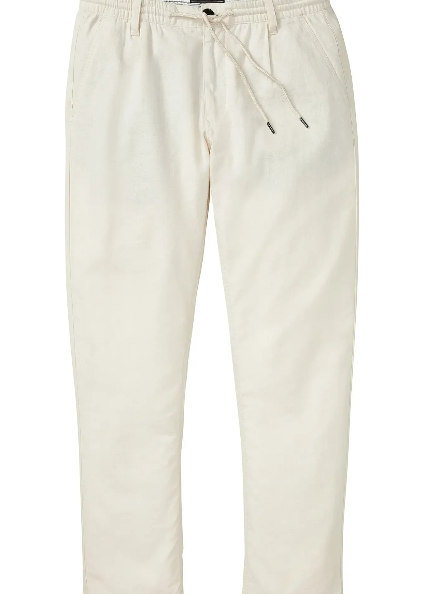 Pantalon jogger droit en lin mélangé, loose