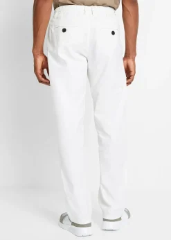Pantalon jogger droit en lin mélangé, loose