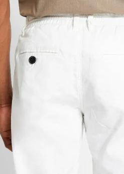 Pantalon jogger droit en lin mélangé, loose