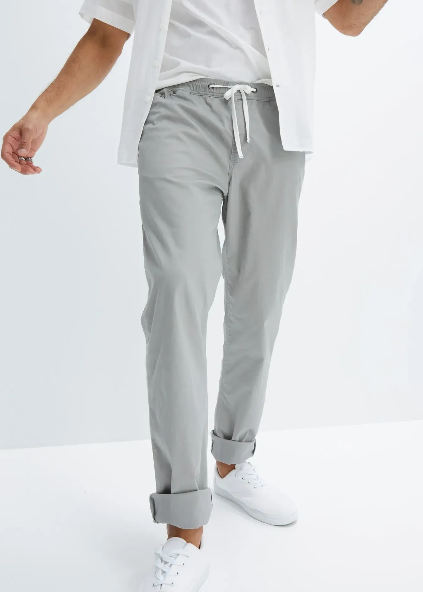 Pantalon jogger droit et extensible, regular