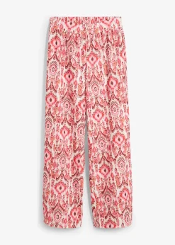 Pantalon jogger en crêpe texturé