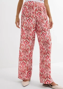Pantalon jogger en crêpe texturé
