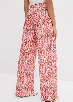 Pantalon jogger en crêpe texturé