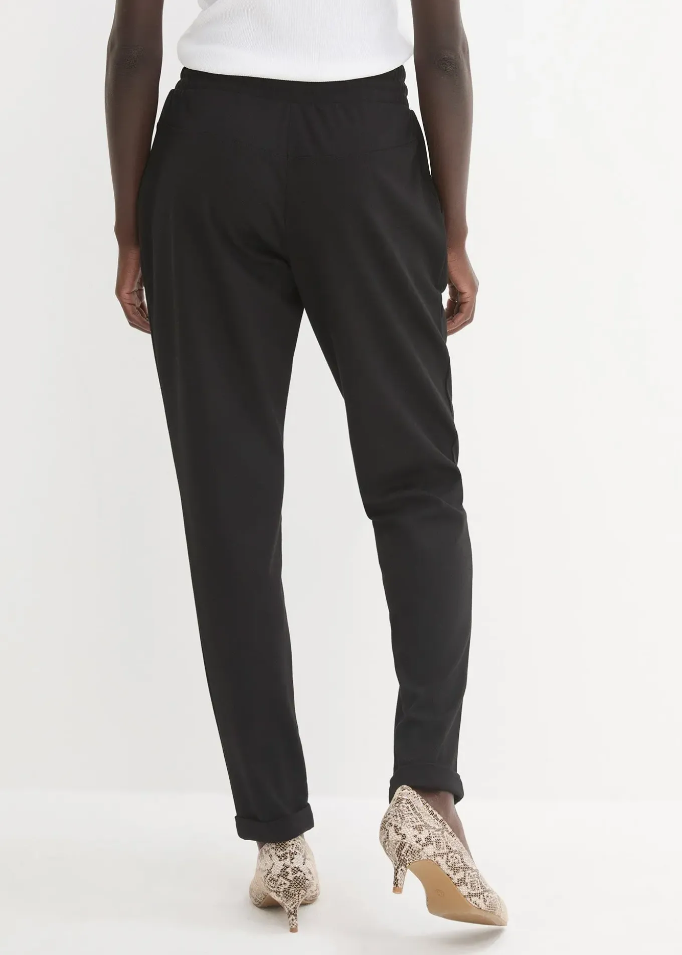 Pantalon jogger en viscose mélangée