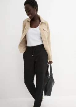 Pantalon jogger en viscose mélangée