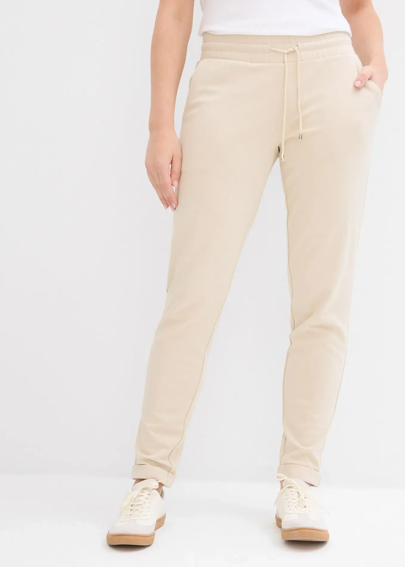 Pantalon jogger en viscose mélangée
