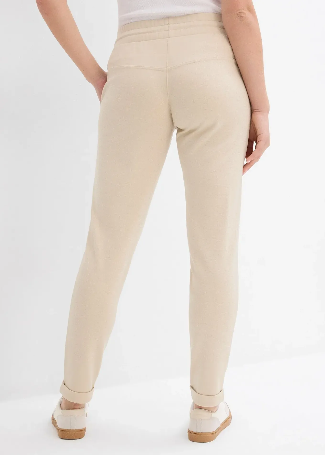 Pantalon jogger en viscose mélangée