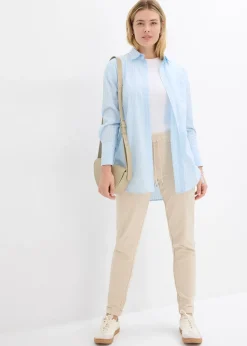 Pantalon jogger en viscose mélangée