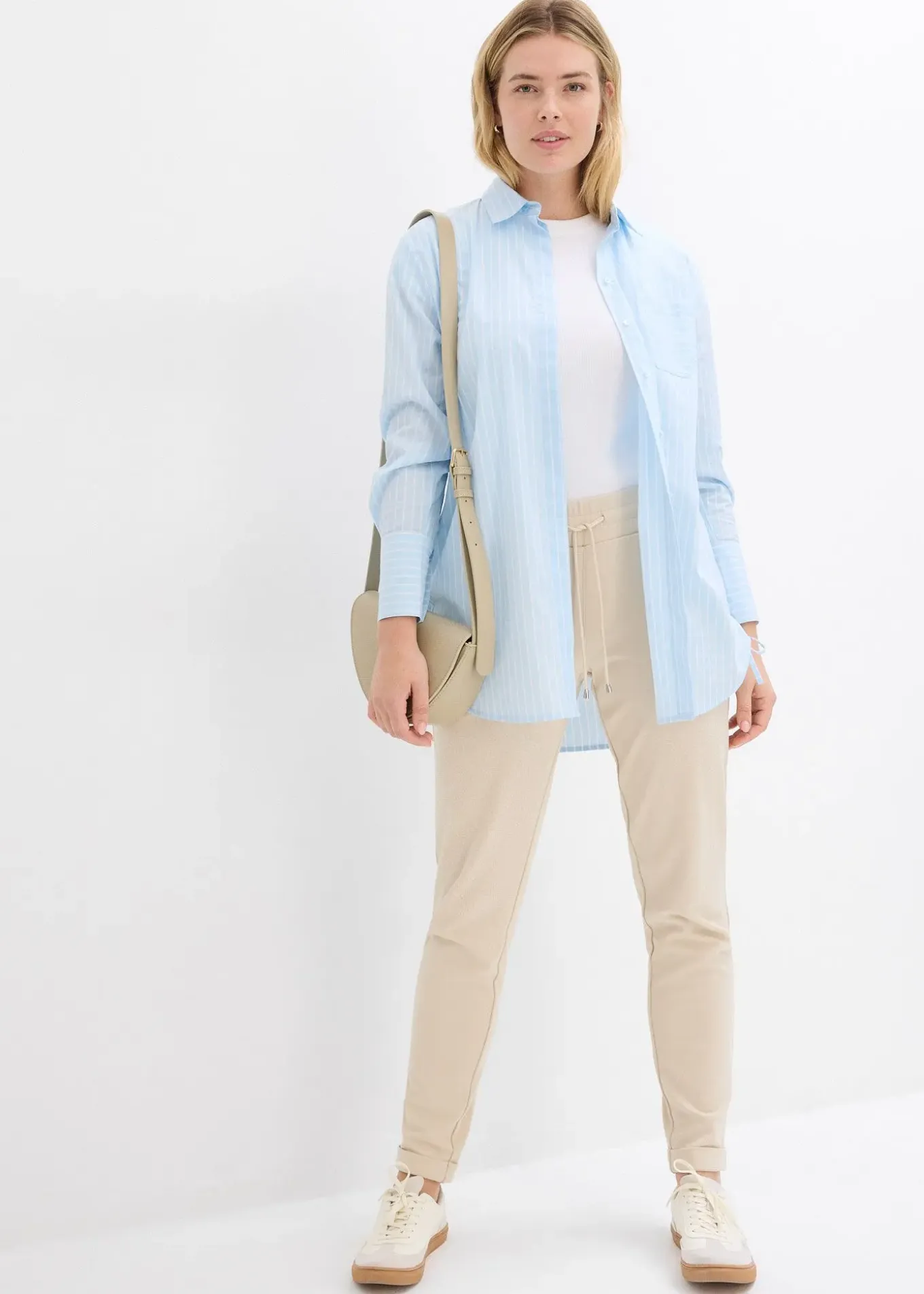 Pantalon jogger en viscose mélangée