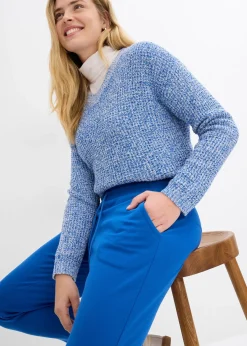 Pantalon jogger en viscose mélangée