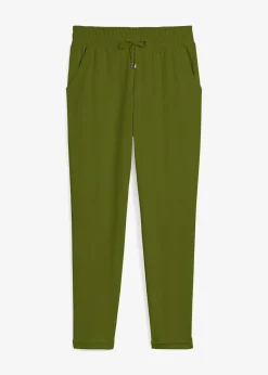 Pantalon jogger en viscose mélangée