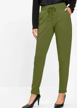 Pantalon jogger en viscose mélangée