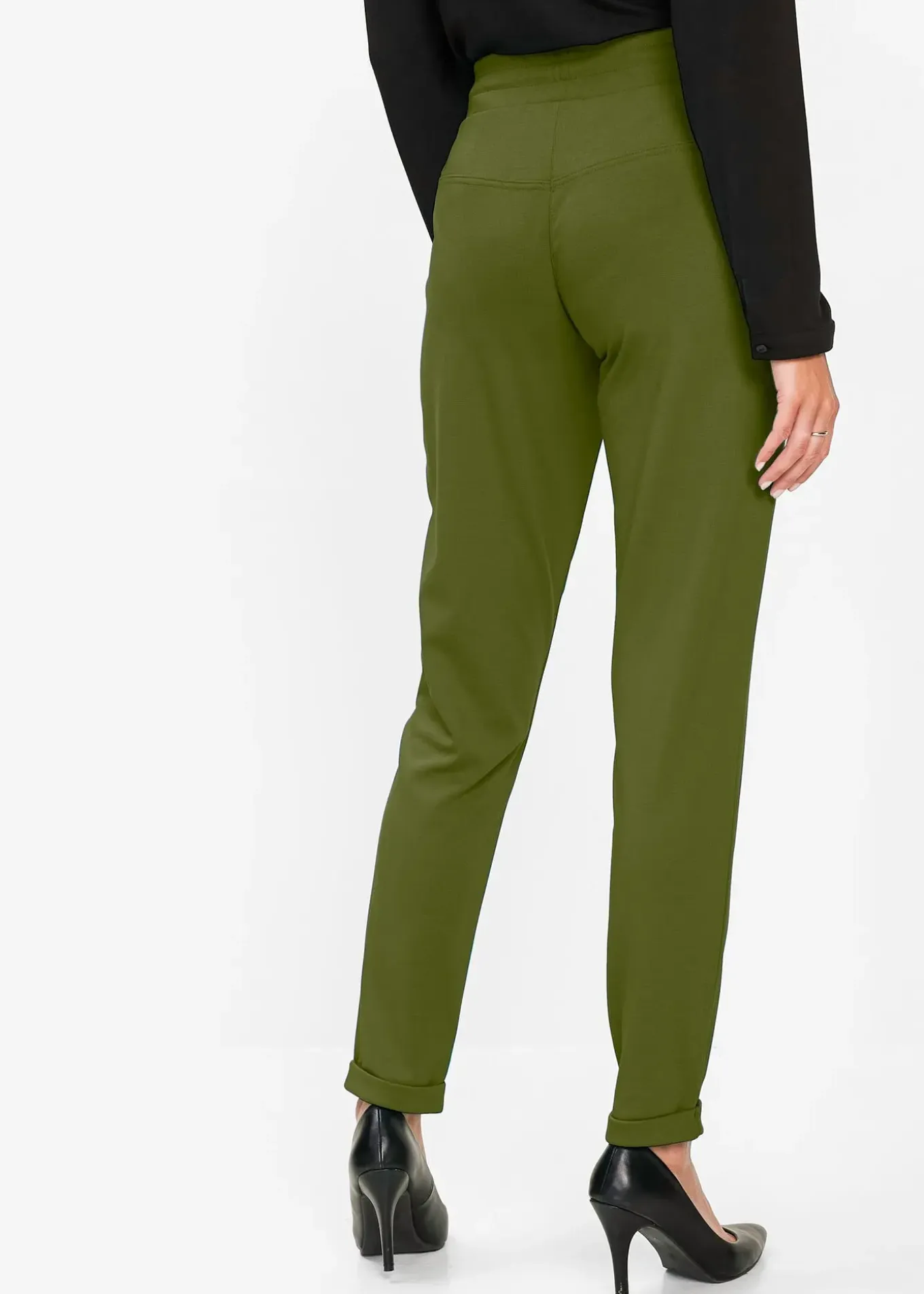 Pantalon jogger en viscose mélangée