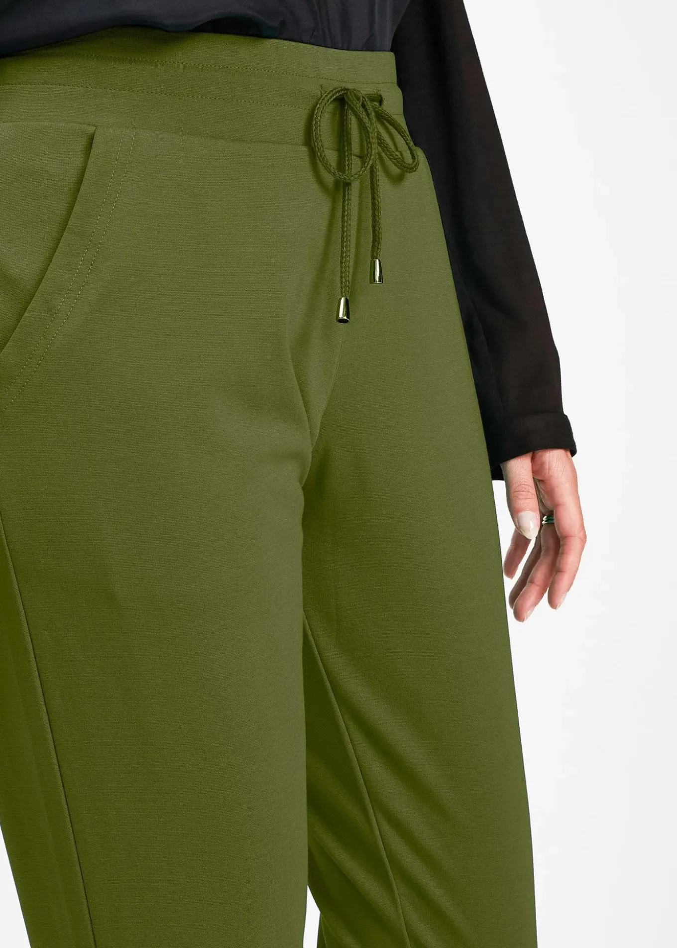 Pantalon jogger en viscose mélangée
