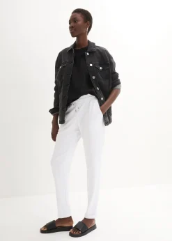 Pantalon jogger en viscose mélangée