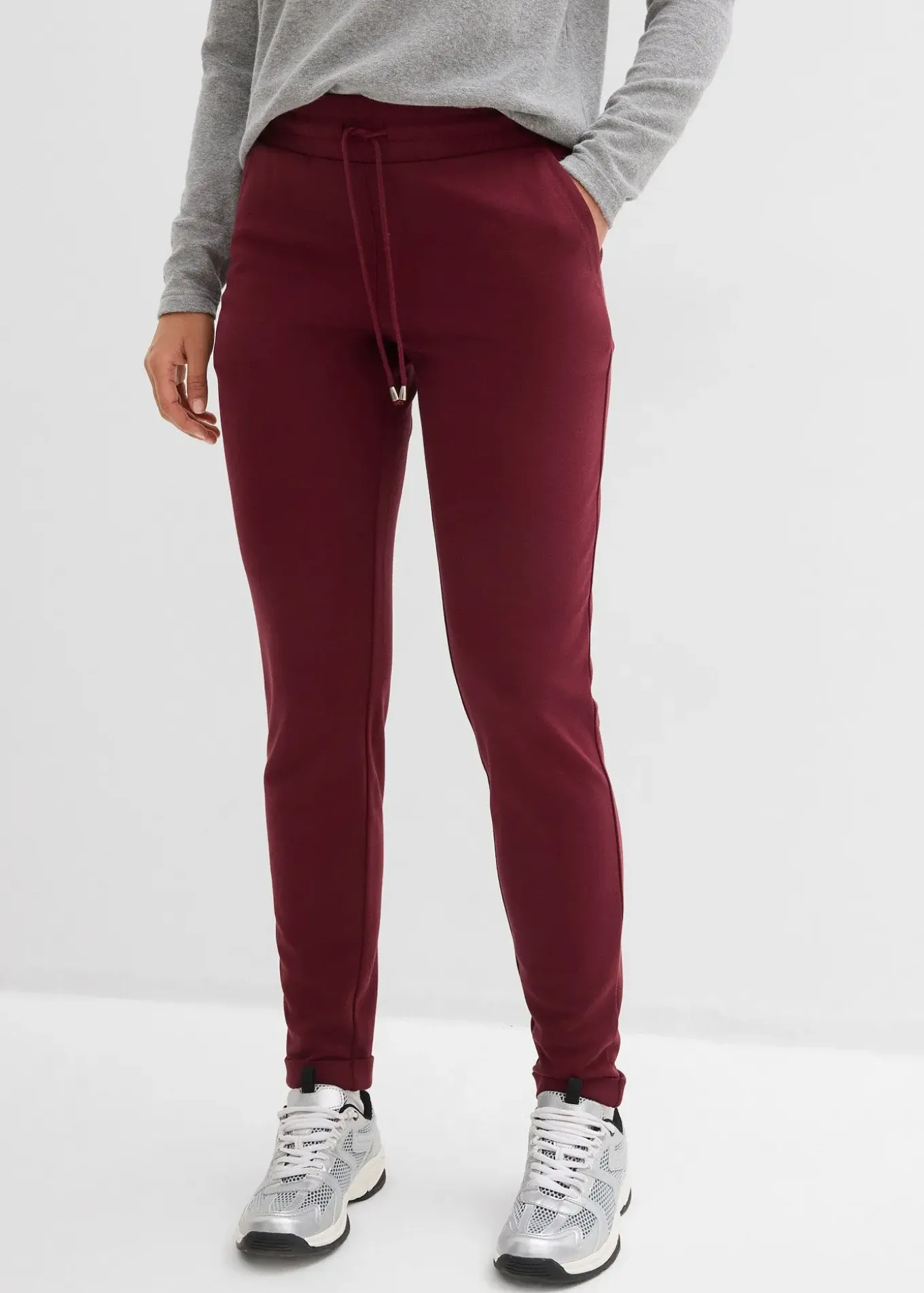 Pantalon jogger en viscose mélangée