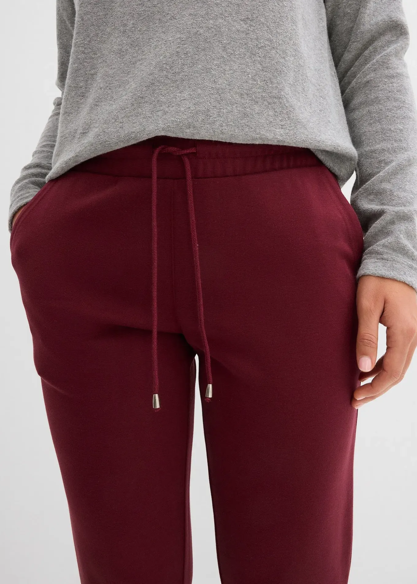 Pantalon jogger en viscose mélangée