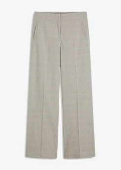 Pantalon large à carreaux écossais