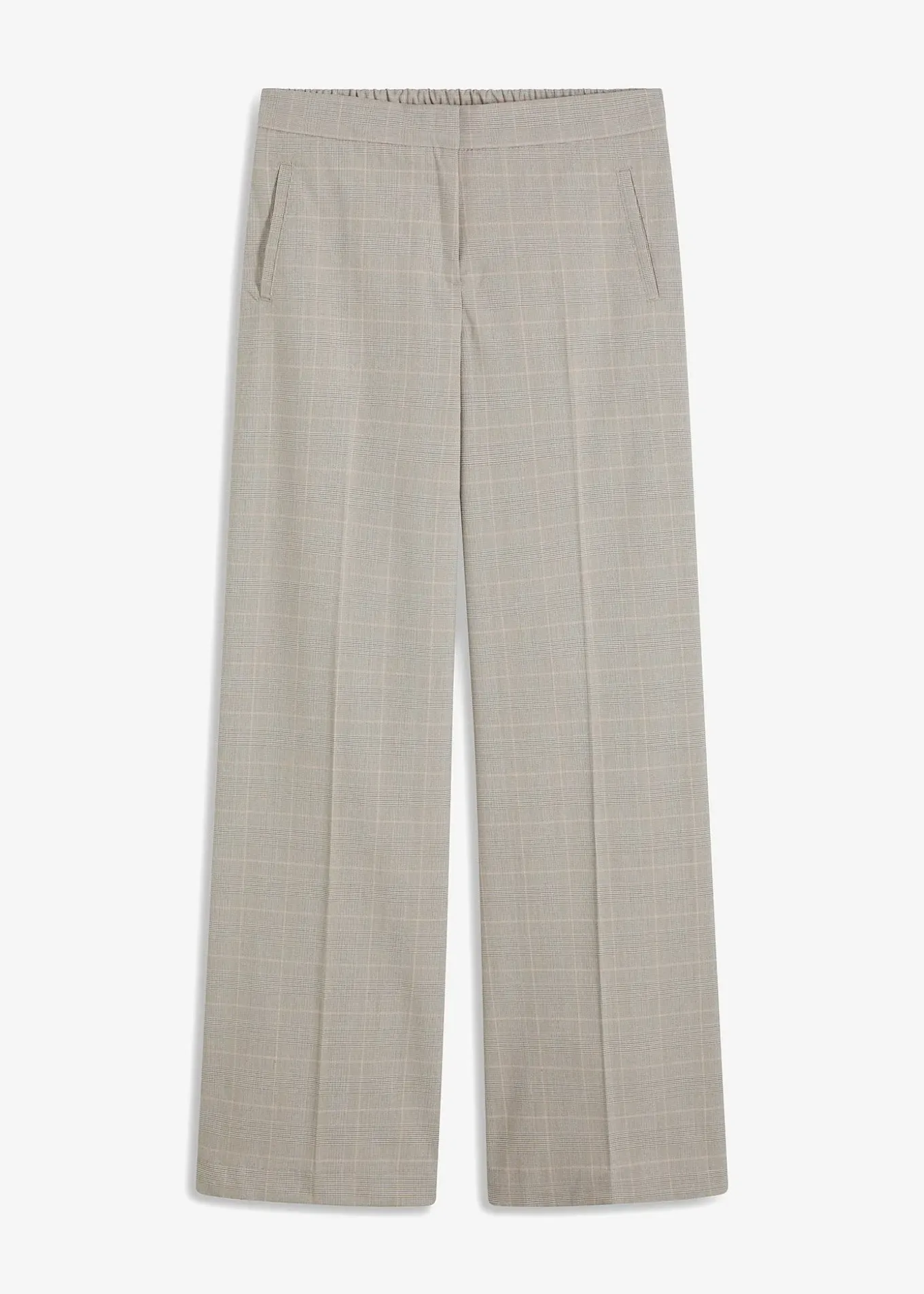 Pantalon large à carreaux écossais