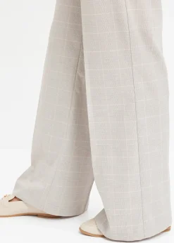 Pantalon large à carreaux écossais