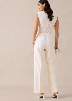 Pantalon large à pinces