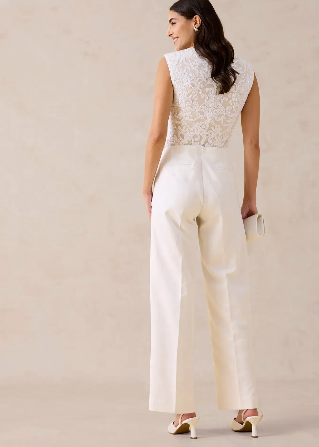 Pantalon large à pinces