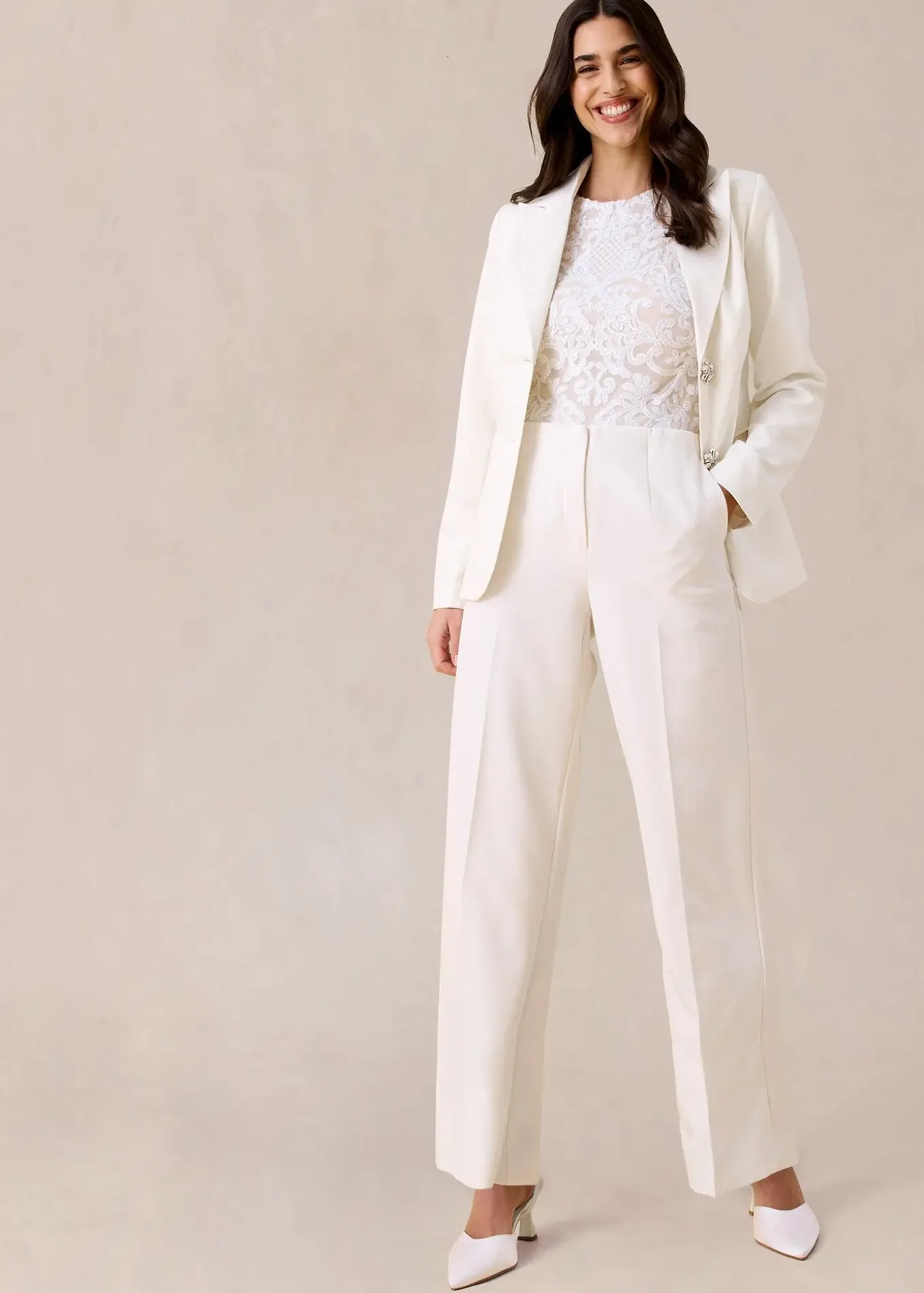 Pantalon large à pinces