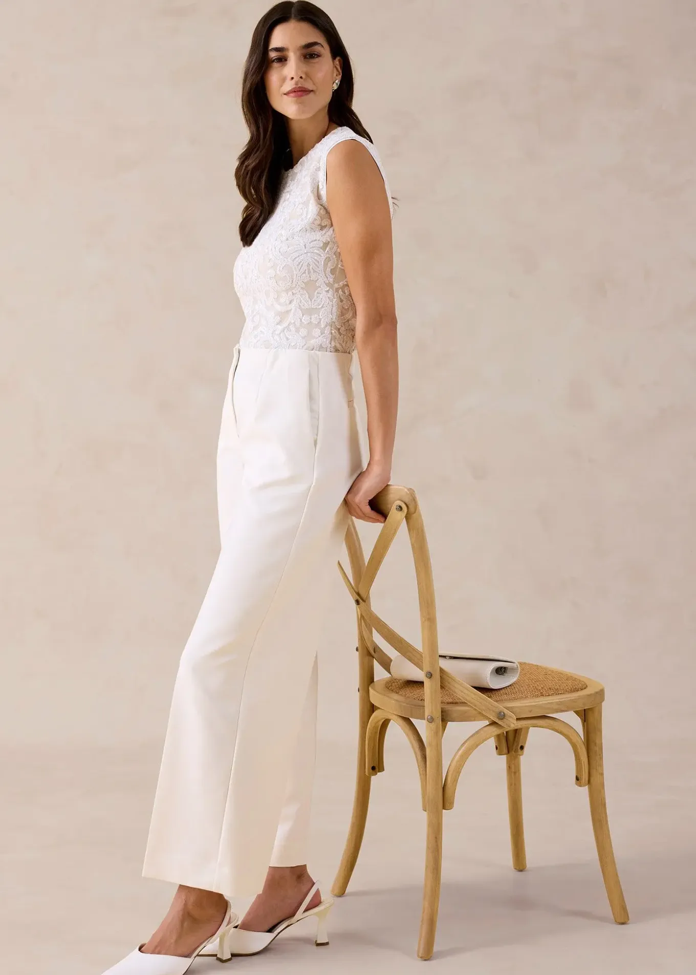 Pantalon large à pinces