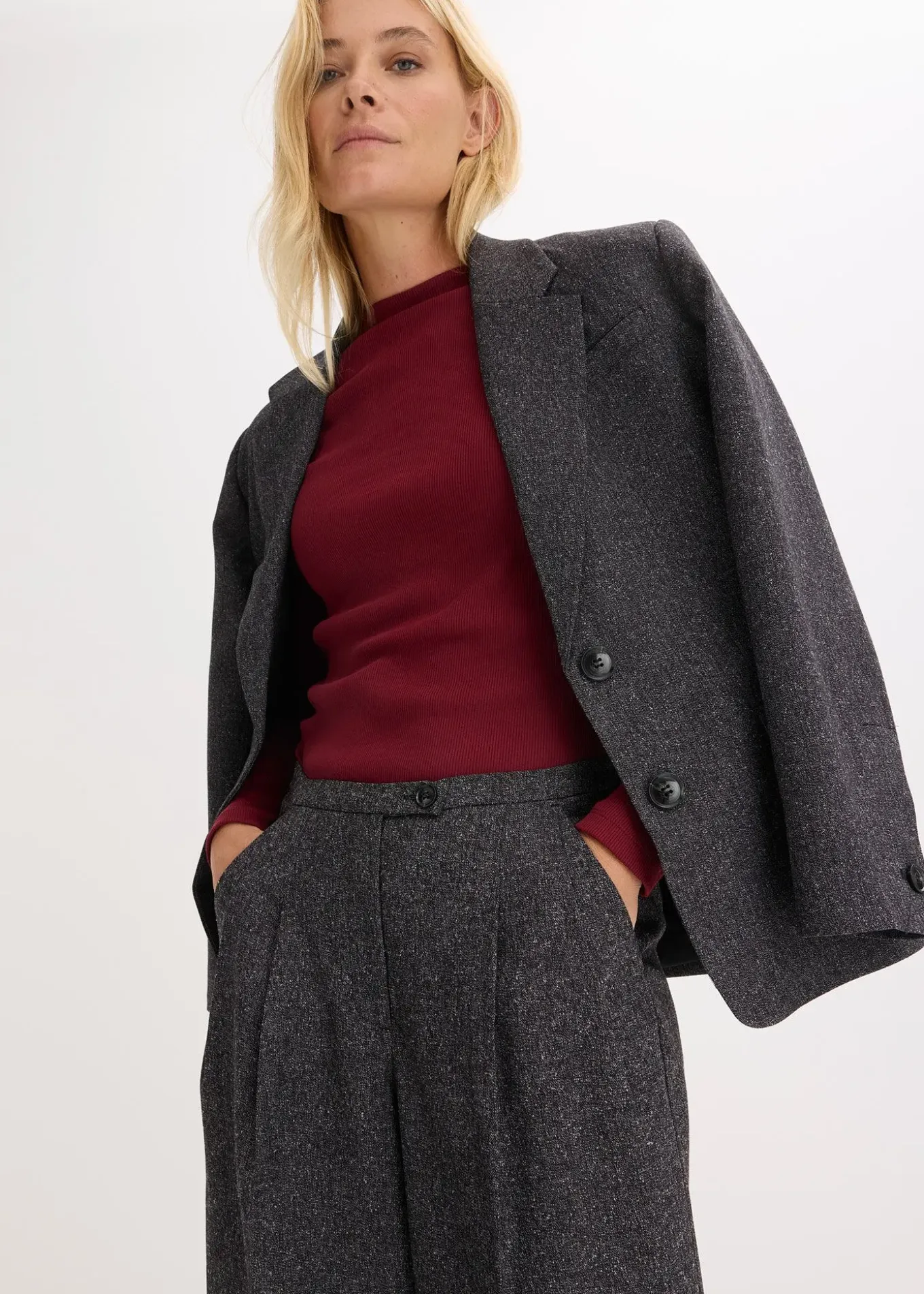 Pantalon large à pinces